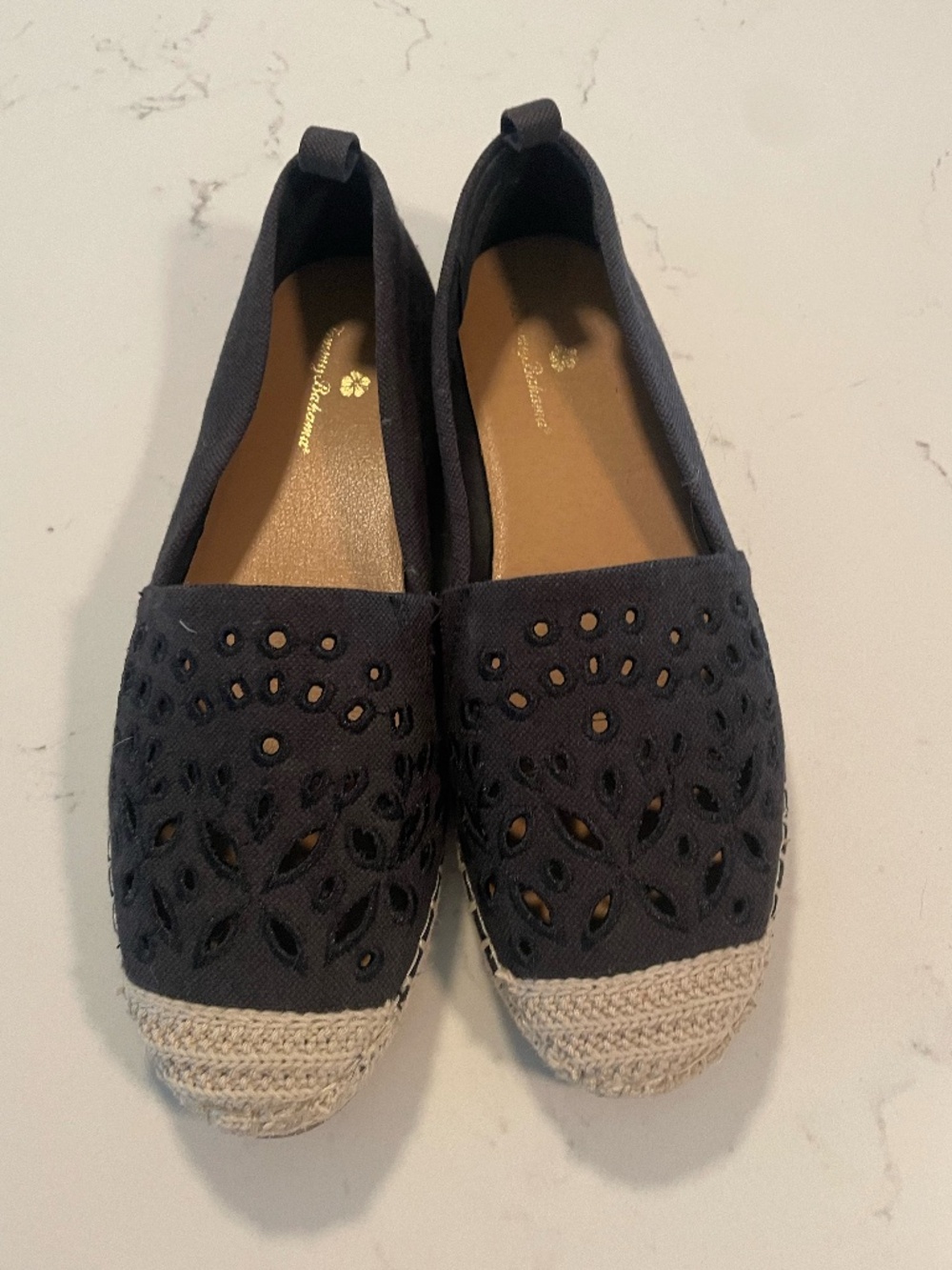Tommy Bahama Selena Eyelet  Espadrilles in Navy 8M